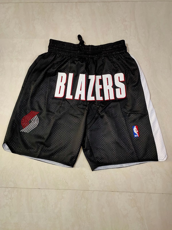 Men NBA 2021 Portland Trail Blazers Black Shorts->sacramento kings->NBA Jersey